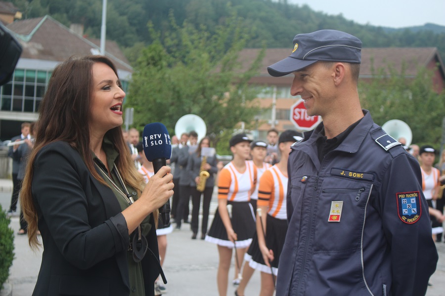 Oriana Girotto, RTV Slovenija in Janez Sonc, PGD Radeče